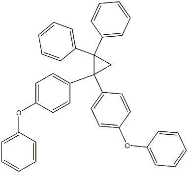 1,1-ビス(4-フェノキシフェニル)-2,2-ジフェニルシクロプロパン 化学構造式