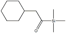 Trimethyl(cyclohexylacetyl)silane,,结构式