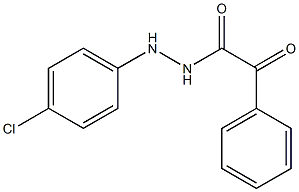 1-[2-(4-クロロフェニル)ヒドラジノ]-2-フェニル-1,2-エタンジオン 化学構造式