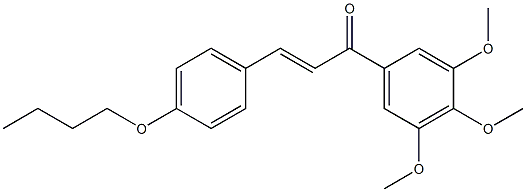 4-Butoxy-3',4',5'-trimethoxy-trans-chalcone 结构式