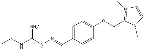 1,3-Dimethyl-2-[4-[2-[iminio(ethylamino)methyl]hydrazonomethyl]phenoxymethyl]1H-imidazol-3-ium