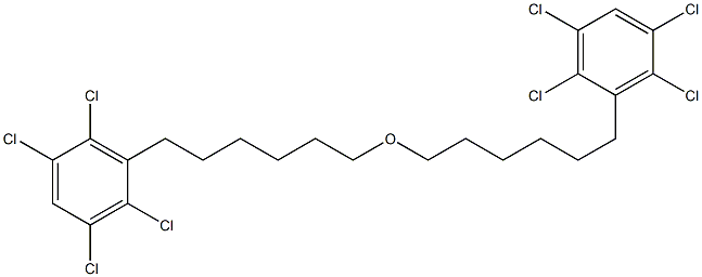2,3,5,6-テトラクロロフェニルヘキシルエーテル 化学構造式