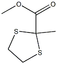 2-Methyl-1,3-dithiolane-2-carboxylic acid methyl ester 结构式