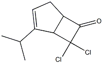 7,7-Dichloro-2-isopropylbicyclo[3.2.0]hept-2-en-6-one Structure