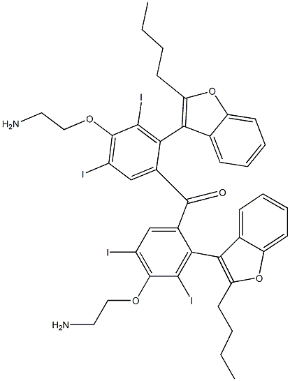 (2-Butylbenzofuran-3-yl)[3,5-diiodo-4-(2-aminoethoxy)phenyl] ketone