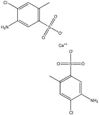 Bis(3-amino-4-chloro-6-methylbenzenesulfonic acid)calcium salt Struktur