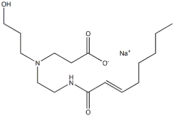 3-[N-(3-Hydroxypropyl)-N-[2-(2-octenoylamino)ethyl]amino]propionic acid sodium salt