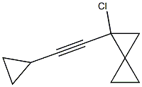 1-(Cyclopropylethynyl)-1-chlorospiro[2.2]pentane Structure