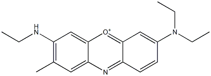 7-(Diethylamino)-3-(ethylamino)-2-methylphenoxazin-5-ium,,结构式