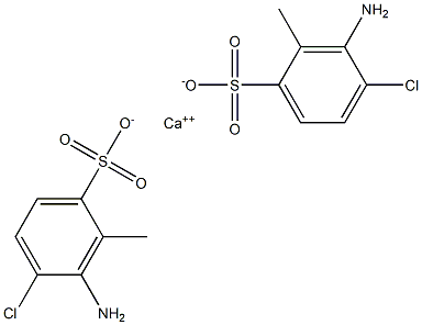 Bis(3-amino-4-chloro-2-methylbenzenesulfonic acid)calcium salt 结构式