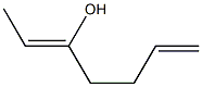 2,6-ヘプタジエン-3-オール 化学構造式