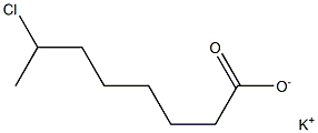 7-Chlorooctanoic acid potassium salt Structure