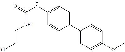 1-(4'-Methoxy-1,1'-biphenyl-4-yl)-3-(2-chloroethyl)urea Struktur