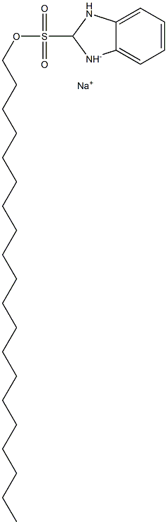 2,3-Dihydro-2-icosyl-1H-benzimidazole-2-sulfonic acid sodium salt Structure