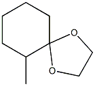 6-メチル-1,4-ジオキサスピロ[4.5]デカン 化学構造式