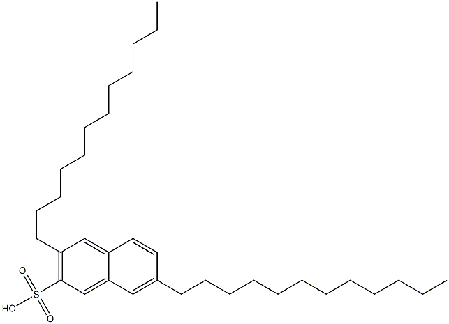 3,7-Didodecyl-2-naphthalenesulfonic acid,,结构式
