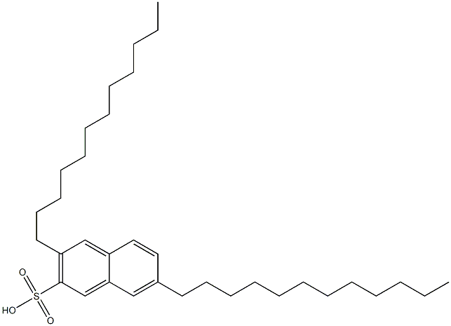 3,7-Didodecyl-2-naphthalenesulfonic acid Structure