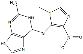 6,9-Dihydro-6-[(3-methyl-5-nitro-3H-imidazol-4-yl)thio]-1H-purin-2-amine Structure