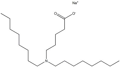 5-(Dioctylamino)valeric acid sodium salt,,结构式