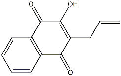 3-Allyl-2-hydroxy-1,4-dihydronaphthalene-1,4-dione Structure