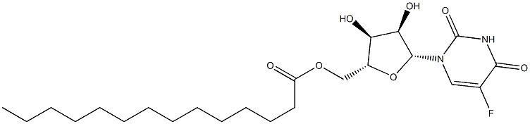 5-Fluoro-5'-O-tetradecanoyluridine,,结构式