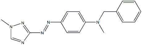 N-Methyl-N-[4-[(1-methyl-1H-1,2,4-triazol-3-yl)azo]phenyl]benzenemethanamine Structure