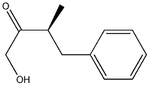 [S,(-)]-1-Hydroxy-3-methyl-4-phenyl-2-butanone Structure