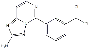 2-Amino-5-[3-dichloromethylphenyl][1,2,4]triazolo[1,5-c]pyrimidine Struktur