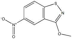 3-メトキシ-5-ニトロ-1,2-ベンゾイソチアゾール 化学構造式