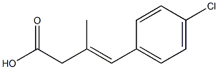 4-(p-Chlorophenyl)-3-methyl-3-butenoic acid,,结构式