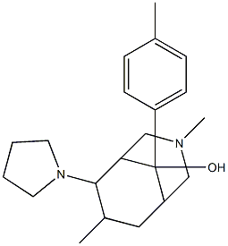 3,7-Dimethyl-6-(1-pyrrolidinyl)-9-(p-tolyl)-3-azabicyclo[3.3.1]nonan-9-ol