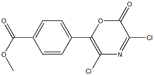 3,5-Dichloro-6-(4-methoxycarbonylphenyl)-2H-1,4-oxazin-2-one|