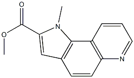 1-メチル-1H-ピロロ[2,3-f]キノリン-2-カルボン酸メチル 化学構造式