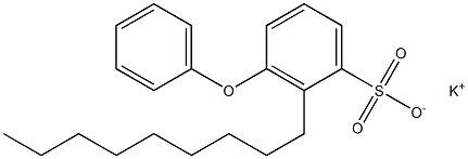 2-Nonyl-3-phenoxybenzenesulfonic acid potassium salt Structure