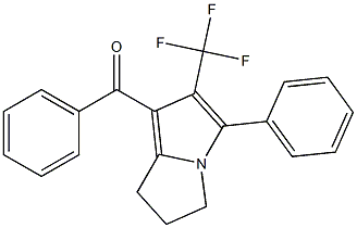  2-Trifluoromethyl-1-benzoyl-3-phenyl-6,7-dihydro-5H-pyrrolizine