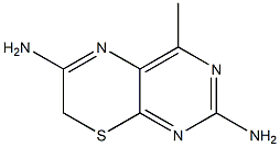4-メチル-7H-ピリミド[4,5-b][1,4]チアジン-2,6-ジアミン 化学構造式