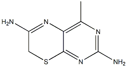 4-Methyl-7H-pyrimido[4,5-b][1,4]thiazine-2,6-diamine,,结构式