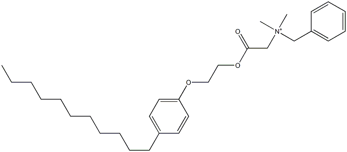 N,N-Dimethyl-N-benzyl-N-[[[2-(4-undecylphenyloxy)ethyl]oxycarbonyl]methyl]aminium|