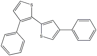 3,4'-ビスフェニル-2,2'-ビチオフェン 化学構造式