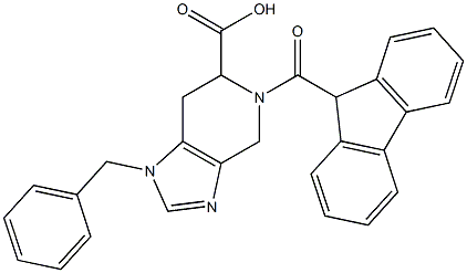 1-Benzyl-4,5,6,7-tetrahydro-5-(9H-fluoren-9-ylcarbonyl)-1H-imidazo[4,5-c]pyridine-6-carboxylic acid Structure