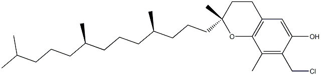 (2R)-2,8-Dimethyl-7-chloromethyl-2-[(4R,8R)-4,8,12-trimethyltridecyl]chroman-6-ol,,结构式