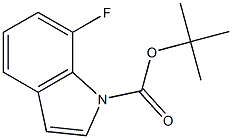 1-(tert-Butoxycarbonyl)-7-fluoro-1H-indole Struktur