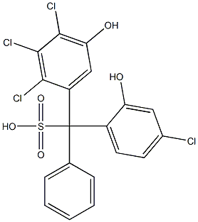 (4-Chloro-2-hydroxyphenyl)(2,3,4-trichloro-5-hydroxyphenyl)phenylmethanesulfonic acid