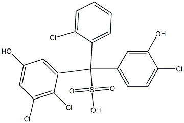 (2-Chlorophenyl)(4-chloro-3-hydroxyphenyl)(2,3-dichloro-5-hydroxyphenyl)methanesulfonic acid