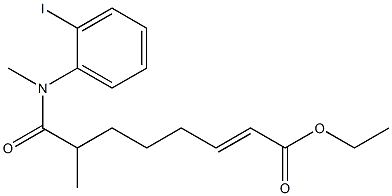 7-Methyl-8-[methyl(2-iodophenyl)amino]-8-oxo-2-octenoic acid ethyl ester