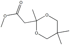 2,5,5-Trimethyl-1,3-dioxane-2-acetic acid methyl ester Structure