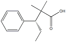 [R,(+)]-2,2-Dimethyl-3-phenylvaleric acid Structure