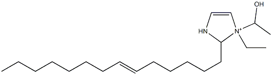 1-Ethyl-1-(1-hydroxyethyl)-2-(6-tetradecenyl)-4-imidazoline-1-ium,,结构式