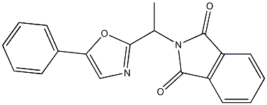 2-[1-(5-フェニルオキサゾール-2-イル)エチル]-2H-イソインドール-1,3-ジオン 化学構造式