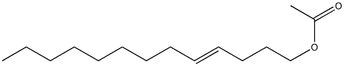 酢酸(4E)-4-トリデセニル 化学構造式